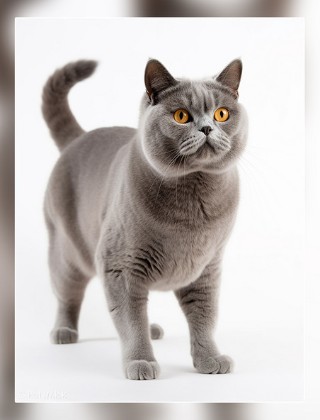 超级清晰猫猫动物摄影一张英国短毛猫照片高质量获奖宠物摄影风格