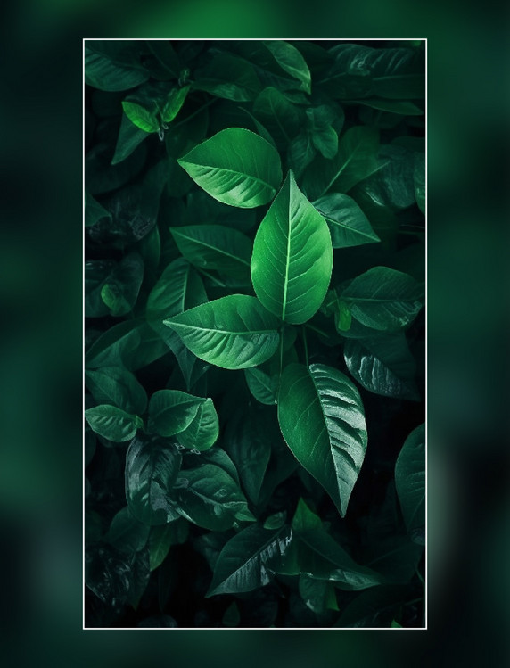 绿色树叶植物拍摄背产品摄影背景春天夏季夏天