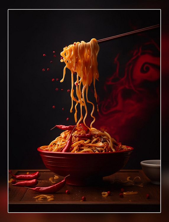 炒面中餐中式餐饮川菜中国菜摄影图高清食物拍摄