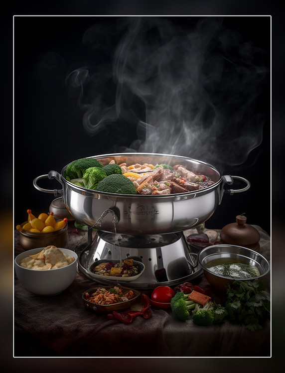 火锅中餐中式餐饮川菜中国菜摄影图高清食物拍摄