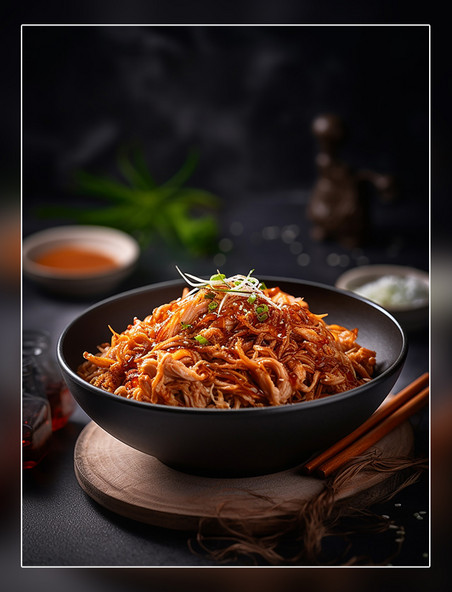 食物拍摄萝卜炒肉丝中餐中式餐饮川菜中国菜摄影图高清