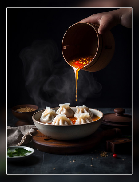 食物拍摄美味馄饨中餐中式餐饮川菜中国菜摄影图高清