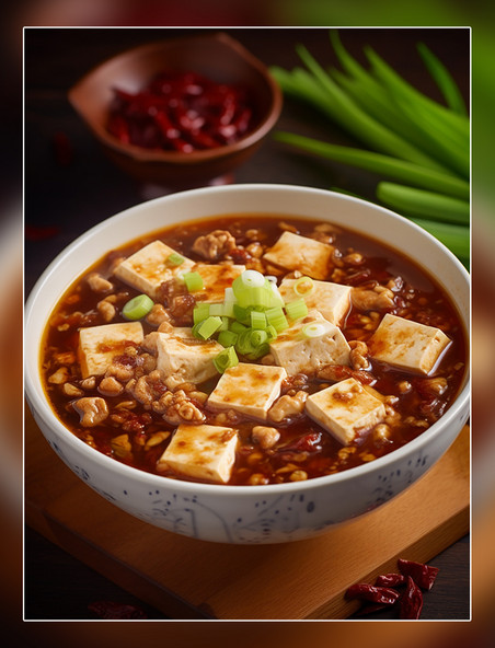 摄影图高清食物拍摄麻婆豆腐中餐中式餐饮川菜中国菜