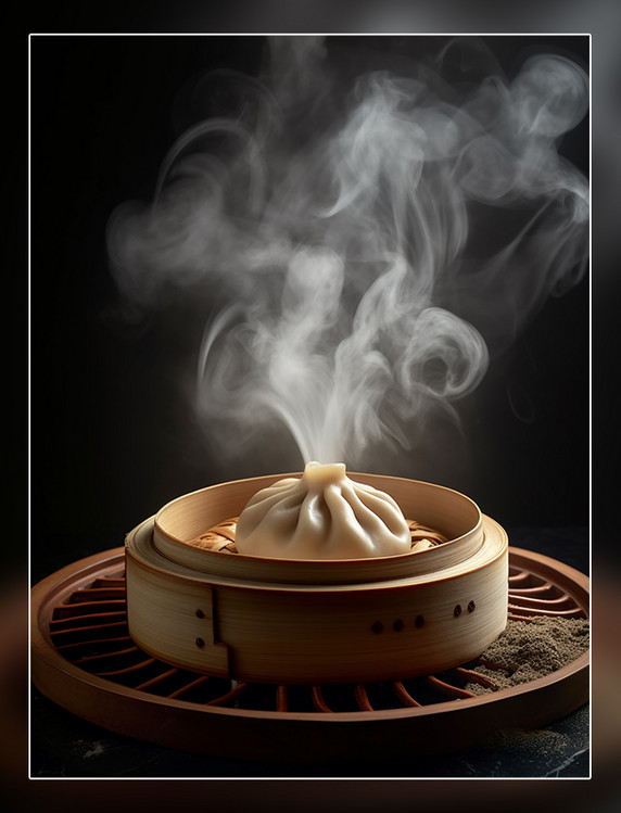 蒸包子小笼包中餐中式餐饮川菜中国菜摄影图高清食物拍摄