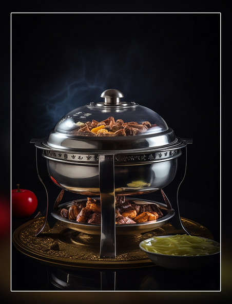 干锅食物拍摄中餐中式餐饮川菜中国菜摄影图高清