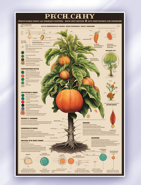 植物科普科学展示手绘插图AI绘画