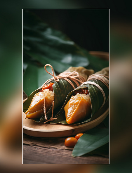端午节美食特色糯米粽子美味粽子摄影图高清食物拍摄
