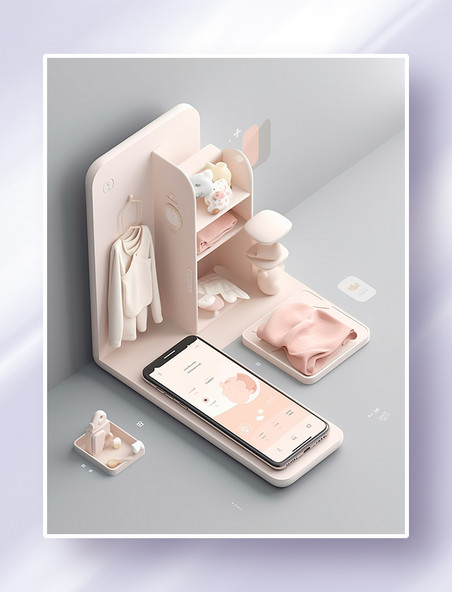 新生儿母婴用品主题手机APP界面设计电商促销