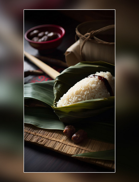 端午节糯米粽子美食特色中国传统节日美味粽子摄影图高清食物拍摄