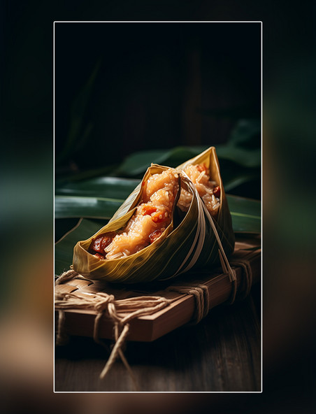美味粽子摄影图高清食物拍摄中国传统节日端午节美食特色糯米粽子