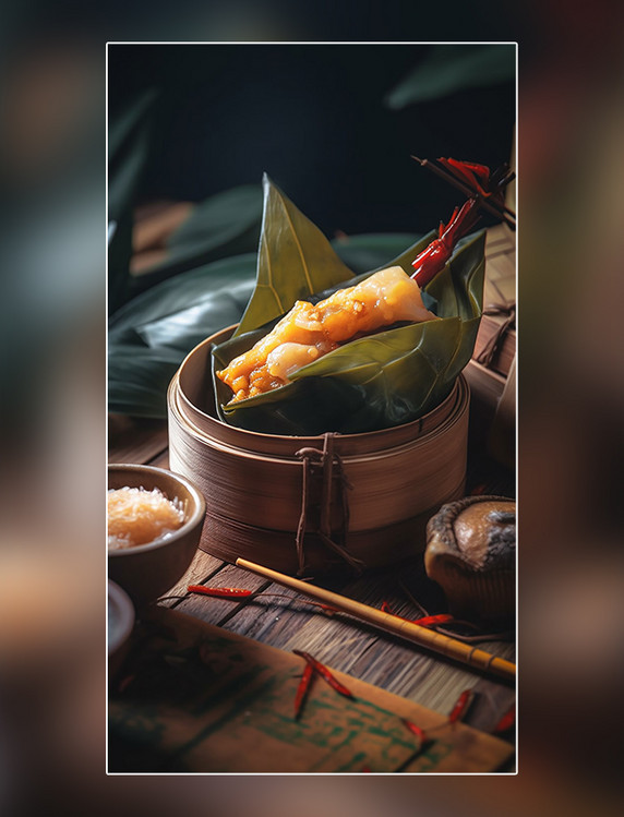 特色糯米粽子端午节中国传统节日美食美味粽子摄影图高清食物拍摄