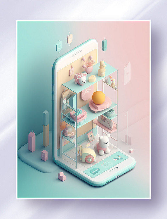 儿童玩具母婴用品主题手机APP应用程序首页界面UI设计