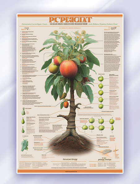 植物科普科学展示手绘插图数字插画