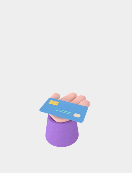 C4D立体金融线上转账金币银行卡3D立体动图gif