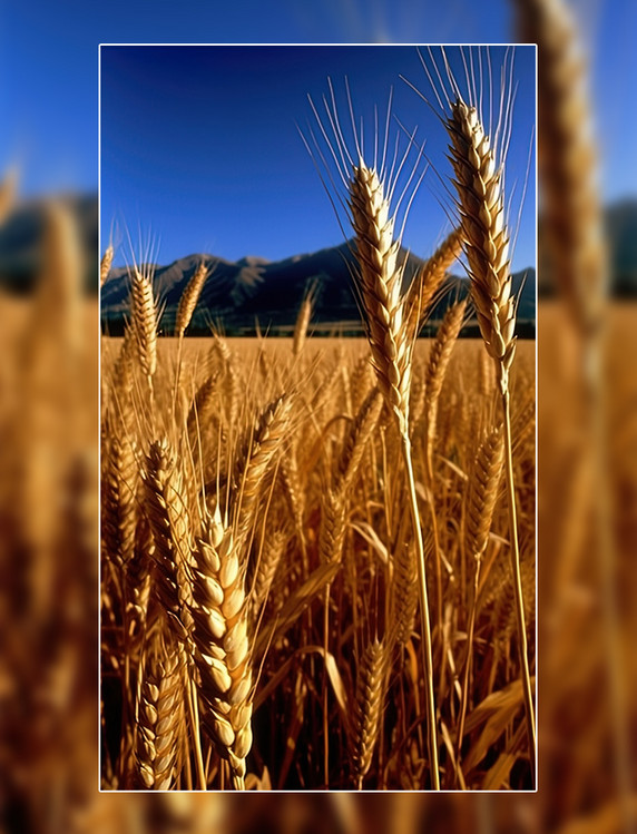 小麦麦田麦穗农作物丰收小满收获秋天秋季
