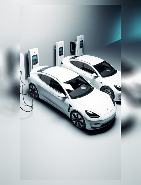 新能源汽车在充电桩充电