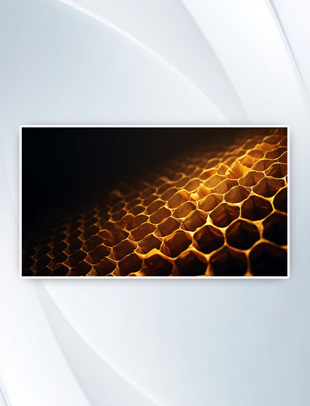蜂蜜蜜蜂蜂窝纹理背景