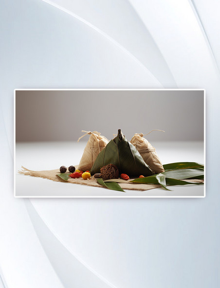 中国传统节日端午节粽子美食背景