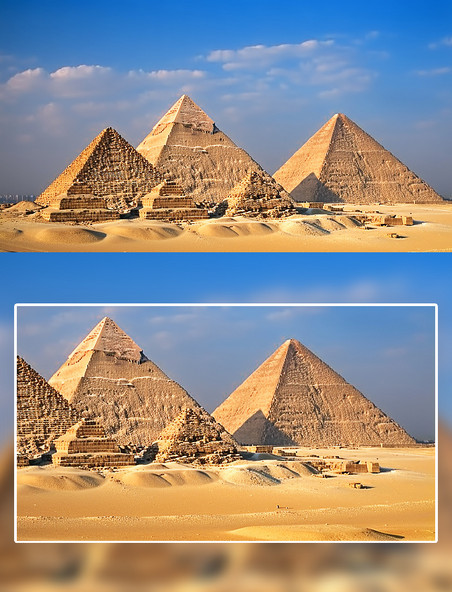 埃及金字塔城市建筑摄影