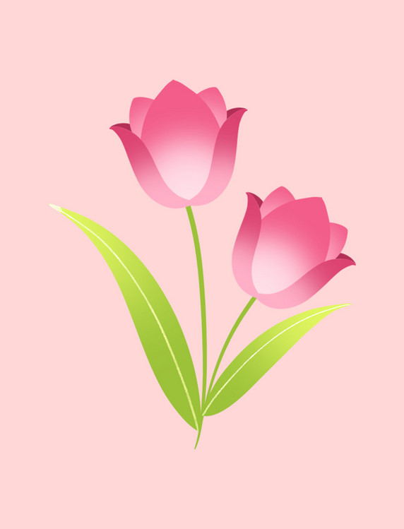 弥散风春季春天潮流时尚粉色植物