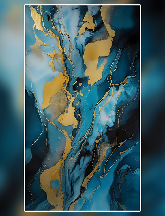 墨青鎏金大理石贴图