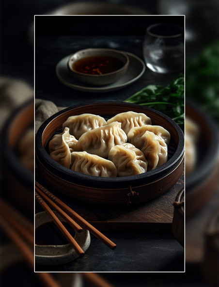中式美食面食蒸饺