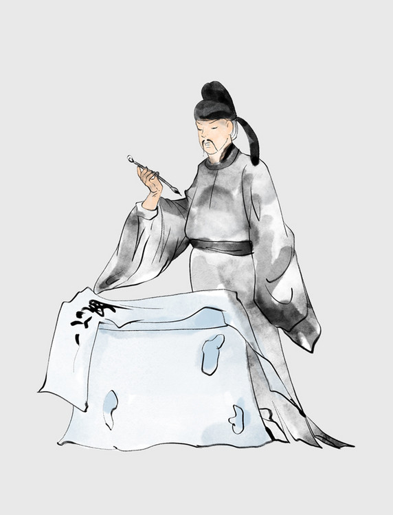 中国风国学古代诗人李白
