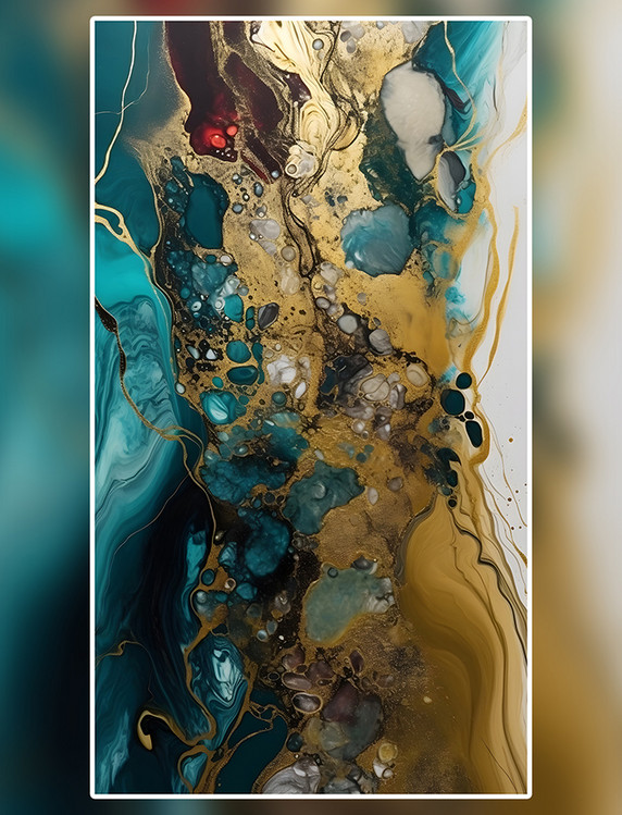 水泡重重鎏金大理石贴图