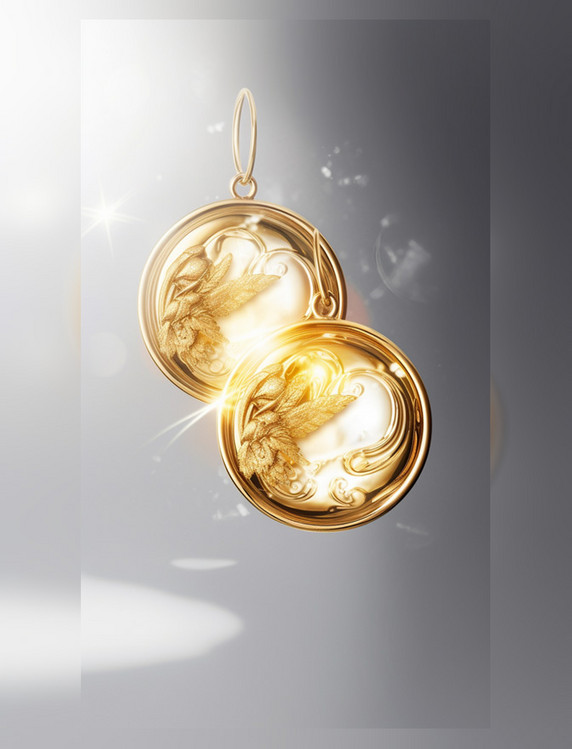 两个金色水珠相交美妆水珠特写近景背景