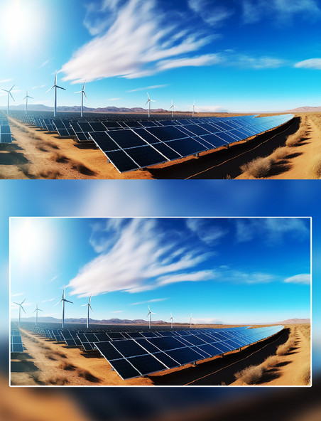 太阳能光伏风能摄影新能源环保