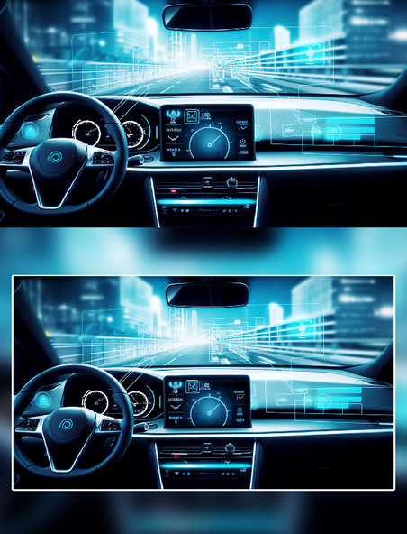 汽车智能驾驶屏幕摄影科技