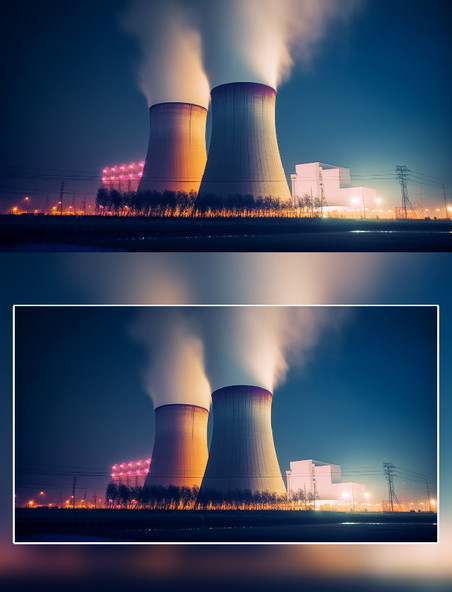新能源环保核能发电摄影