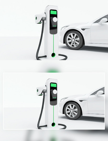 充电桩新能源汽车摄影