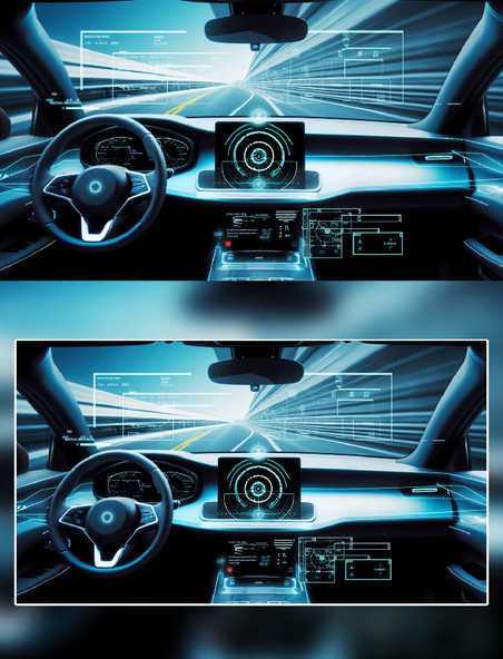 汽车虚拟屏幕智能驾驶摄影科技
