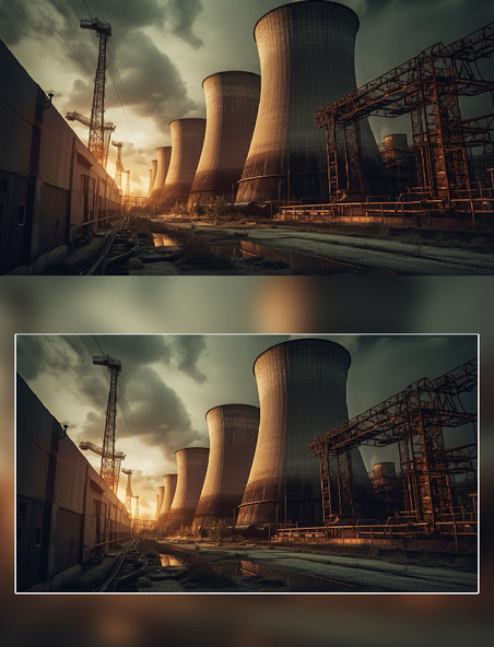 工厂核能新能源环保摄影