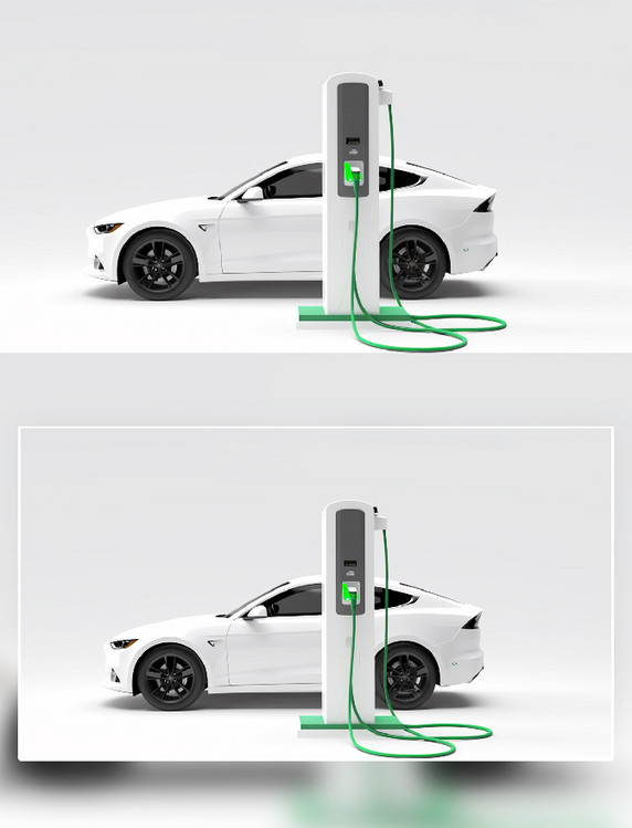 新能源汽车充电场景摄影