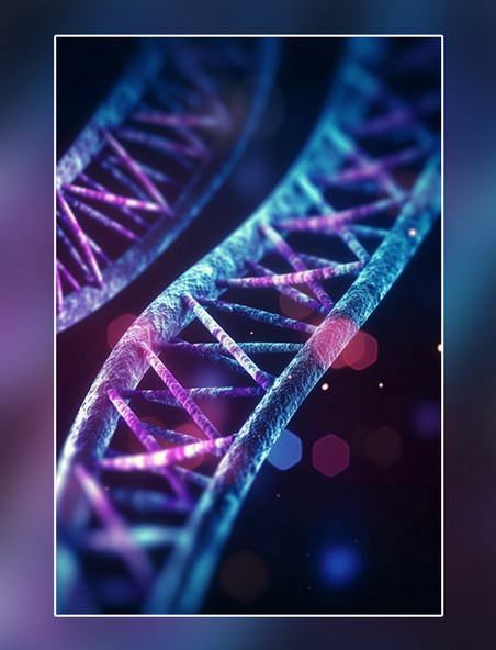 蓝紫色DNA基因