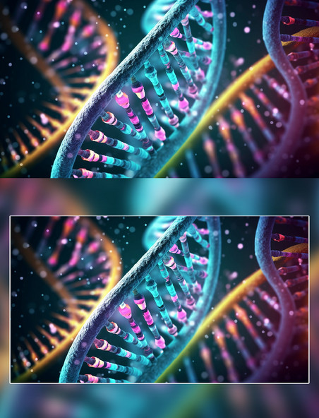 五彩DNA基因发光螺旋基因