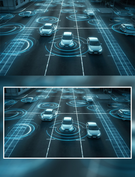 智能驾驶科技全息道路汽车行驶