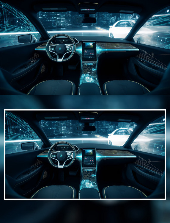 智能驾驶科技全息汽车数字化无人驾驶