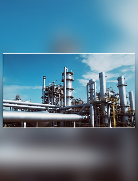 天然气加工厂然气和石油工业摄影图