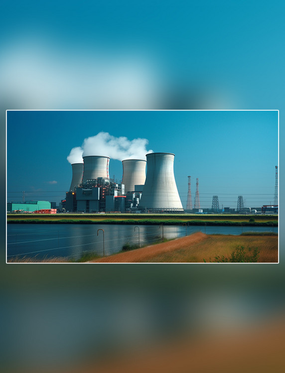 摄影图高清摄影核能魅力核电美丽中国新能源