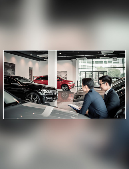 4S店的汽车销售人员摄影图汽车行业男销售超级清晰高细节超质量