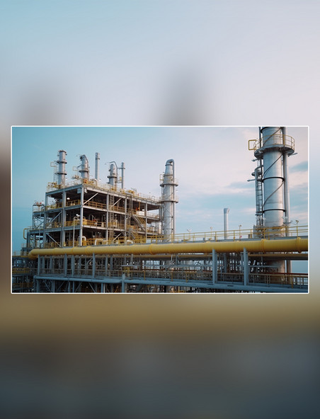 参观海上石油天然气加工厂然气和石油工业摄影图高清摄影