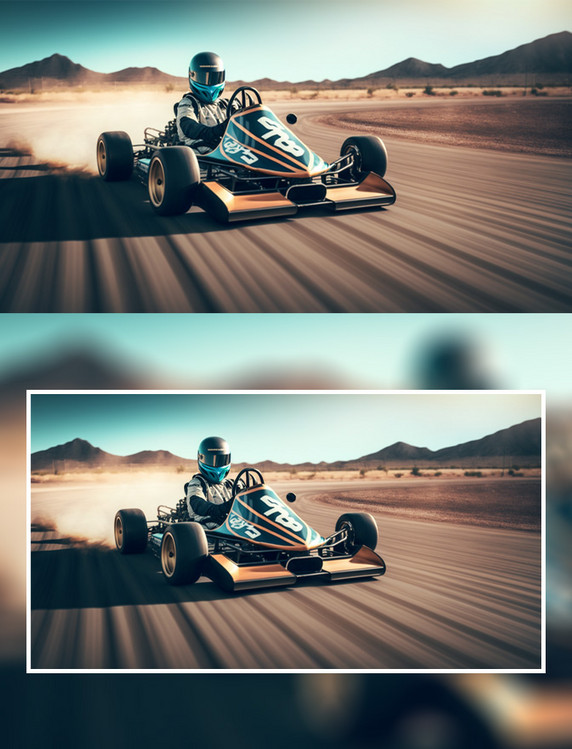 沙漠赛车竞技比赛F4方程式