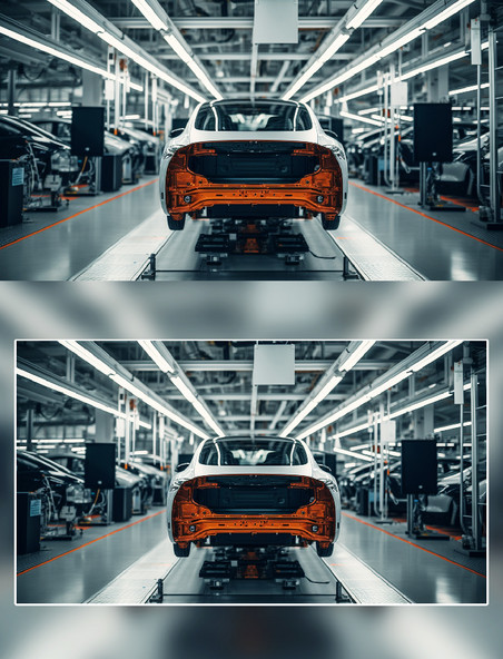 生产制造汽车车间摄影工厂