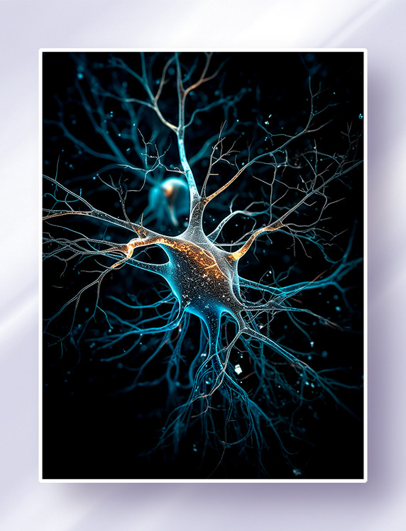发射神经信号的神经元细胞神经网络树突轴突突起