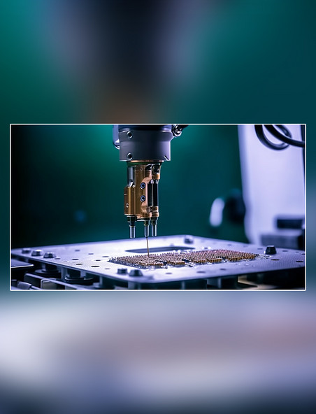印制板制造焊接电路焊接机械工厂摄影图