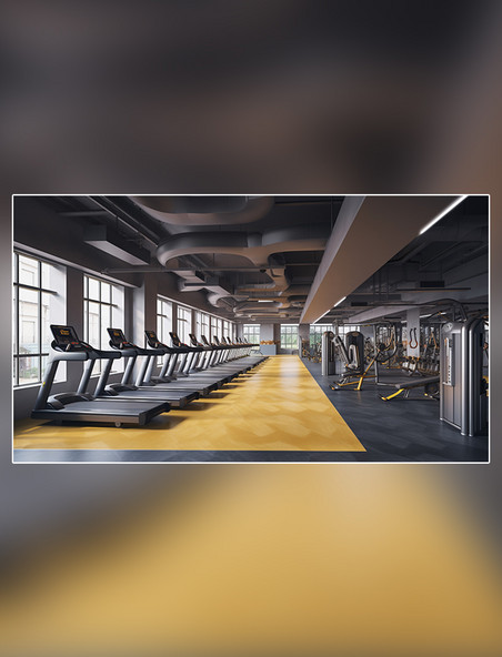 健身房室内健身摄影图超级清晰高细节运动健康锻炼健美生活方式