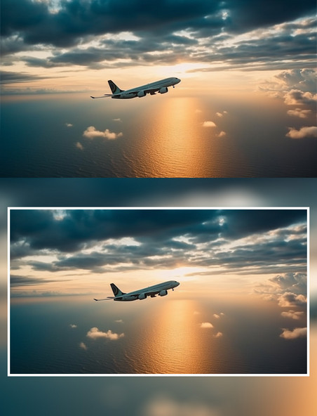 海面飞机交通工具摄影感
